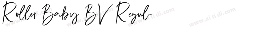 Roller Baby BV Regul字体转换 Roller Baby BV Regul字体转换